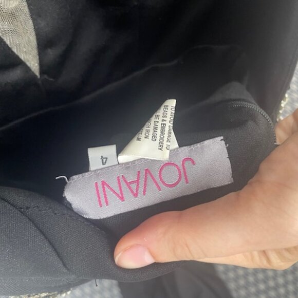 Jovani Formal Dress Style 98067 Black Size 4 NWT - Picture 3 of 8